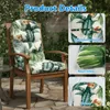 Coussin pour fauteuil à bascule d'extérieur avec sangles, Voir les images du produit 2