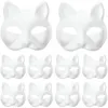 Ruhhy 26000 Kreatives Katzenmasken-Set, 10 Stück Produktbild-Vorschau 1