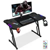 Bettizia 140 x 60cm Gaming table avec tapis de souris, LED, Voir les images du produit 8