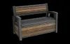 DECO GARDEN Bank 227 L – Walnuss / Anthrazit Produktbild-Vorschau 2
