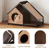 Casetta per gatti COSTWAY, 2 in 1 grotta per gatti e letto Anteprima dell’immagine prodotto 6