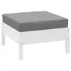 vidaXL Palettenkissen Grau 60x60x9,5 cm Oxford-Gewebe Produktbild-Vorschau 3
