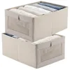 Beige Kleideraufbewahrungsbox-Organizer, 2-teilig Produktbild-Vorschau 2