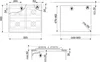 Technical drawing with dimensions for a Smeg hob. Produktbild-Vorschau