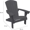 Keter Gartenstuhl Alpine Adirondack, Anthrazit, Kunststoff Produktbild-Vorschau 12