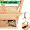 Kurtzy 190cm Atelierstaffelei Staffelei Holz H-Form Produktbild-Vorschau 4
