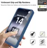 A hand holding a blue phone case with a phone inside, showcasing product features. Produktbild-Vorschau