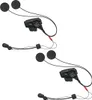 Two sets of motorcycle communication systems are displayed against a white background. Podgląd zdjęcia produktu