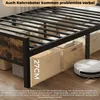 Metallbett 140x200 mit Matratze, 20cm Kaltschaummatratze H3 Produktbild-Vorschau 4