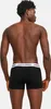 A man wearing black boxer shorts with a white waistband. Podgląd zdjęcia produktu