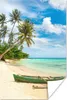 MuchoWow® Poster Strand - Kanu - Palme - Tropisch 20x30 cm Produktbild-Vorschau 1