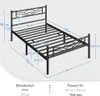 Yaheetech Metallbett Bettgestell Bettrahmen, Wolkenmuster Produktbild-Vorschau 3