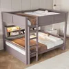 Etagenbett 160x200 cm mit 6 Stauraumschränken, Produktbild-Vorschau 2