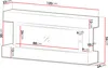 MIRJAN24 Kommode Kioto mit kamin, Realistische LED-Flamme Produktbild-Vorschau 4