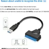 USB 3.0 auf zu SATA Adapter Kabel Für 2.5" Festplatten PC Produktbild-Vorschau 4