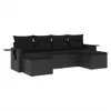 The Living Store 6-tlg. Garten-Sofagarnitur mit Kissen Produktbild-Vorschau 3