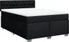 vidaXL Letto a molle con materasso nero 140x200 cm in Anteprima dell’immagine prodotto 3