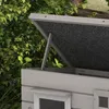 Katzenhaus aus Holz wasserdicht Katzenhütte mit Asphaltdach Produktbild-Vorschau 8