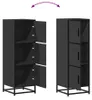 vidaXL Hoge kast, zwart, 35,5 x 35 x 106,5 cm, van Productafbeelding-voorbeeld 6