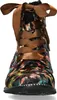 Laura Vita Damen Stiefelette Blumenmuster Satinband Produktbild-Vorschau 4
