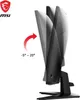 A monitor stand showing tilt adjustment range. Podgląd zdjęcia produktu