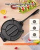 VEVOR - Pressa per tortillas da 30 cm, in ghisa, manuale, Anteprima dell’immagine prodotto 3