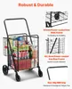 Carrito de compra VEVOR, plegable, con capacidad de 50 kg, Vista previa de la imagen del producto 6