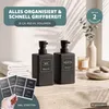 eluno Seifenspender 2er Set mit schwarzer Soft-Touch Produktbild-Vorschau 2