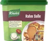 A product shot of a Knorr Rahm Soße (Cream Sauce) container. Produktbild-Vorschau