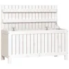 vidaXL Gartentruhe Weiß 108x42,5x54 cm Massivholz Kiefer -  Produktbild-Vorschau 3