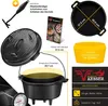 KESSER® Dutch Oven Set BBQ Feuertopf Schmortopf, Gusseisen Produktbild-Vorschau 7