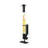 MEULBATY Feuersäule 157cm Edelstahl Pelletfackel, Produktbild-Vorschau 2