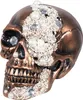 Totenkopf-Dekofigur mit Diamanten Partydeko Halloween Produktbild-Vorschau 1