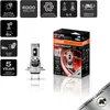 Product packaging and a single LED bulb for a car headlight. Produktbild-Vorschau