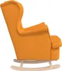 vidaXL Schaukelsessel Dunkelgelb 74x90x102 cm Stoff Produktbild-Vorschau 6