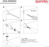 Spirella Spirella asta per tende da doccia ad angolo, Anteprima dell’immagine prodotto 8