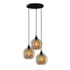 Opviq, Oro - 011, Lampadario, Oro, Metallo, 44 x 44 x 116 Anteprima dell’immagine prodotto 2