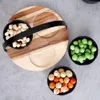 Snackschalen aus Akazienholz mit Griff 3 Stück Produktbild-Vorschau 9
