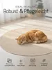 jaloom Wollteppich Lui Weiß Rund Ø 60 cm | Moderner Teppich Produktbild-Vorschau 4