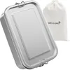 WELLGRO Edelstahl Dosen eckig - 550ml 850ml 1400ml 2400ml Produktbild-Vorschau 7