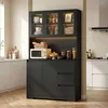 Armoire de cuisine - Grand buffet avec plan de travail - Voir les images du produit 3