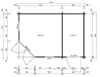 Alpholz 5-Eck Gartenhaus Liwa Compact mit Anbau 452x312cm Produktbild-Vorschau 2
