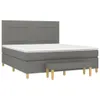 The Living Store Boxspringbett mit Matratze Dunkelgrau Produktbild-Vorschau 4