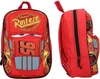 A red backpack designed to look like the character Lightning McQueen from the movie Cars. Produktbild-Vorschau