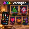 Smart LED Vorhang Lichterkette 3x3m 400 LEDs Lichtervorhang Produktbild-Vorschau 3