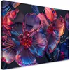 Leinwandbild 3D-Makro-Glasblumen 90x60 Feeby Bunt bild für Produktbild-Vorschau 1