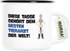 Huuraa Emaille Tasse Tasse gehört dem besten Tierarzt der Produktbild-Vorschau 1