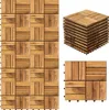 Faziango 66 Stück Holzfliesen 12-Latten 6 qm, 30x30cm Produktbild-Vorschau 1
