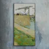 Dekor Leinwand Uhr Wandbilder 30x60 Langlois Brücke bei Produktbild-Vorschau 2