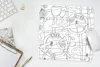 MuchoWow® Mauspad Mousepad Fische - Muster - Schwarz und Produktbild-Vorschau 5